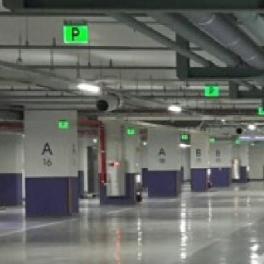 Smart Parking Guidance System option AI Security Camera/ Fire Alarm/ Indoor Air Quality information.